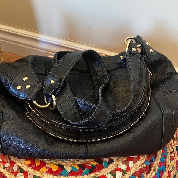 Onna Ehrlich Rachel Black Leather Hobo Bag - Picture 6 of 9